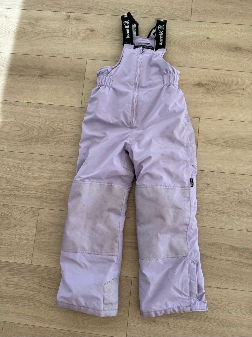 Kamik Kids Lilac Snow Bib Overalls with Adjustable Straps